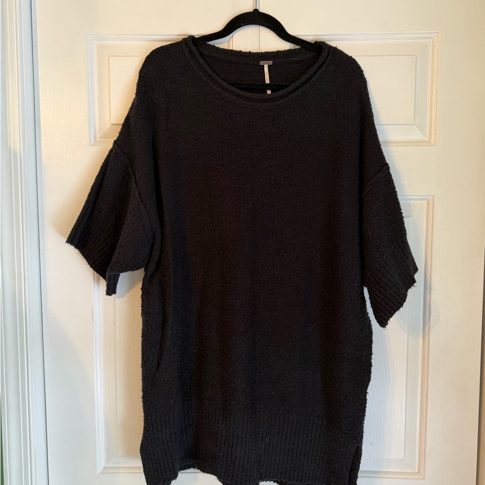 Free People Dark Brown Knit Sweater